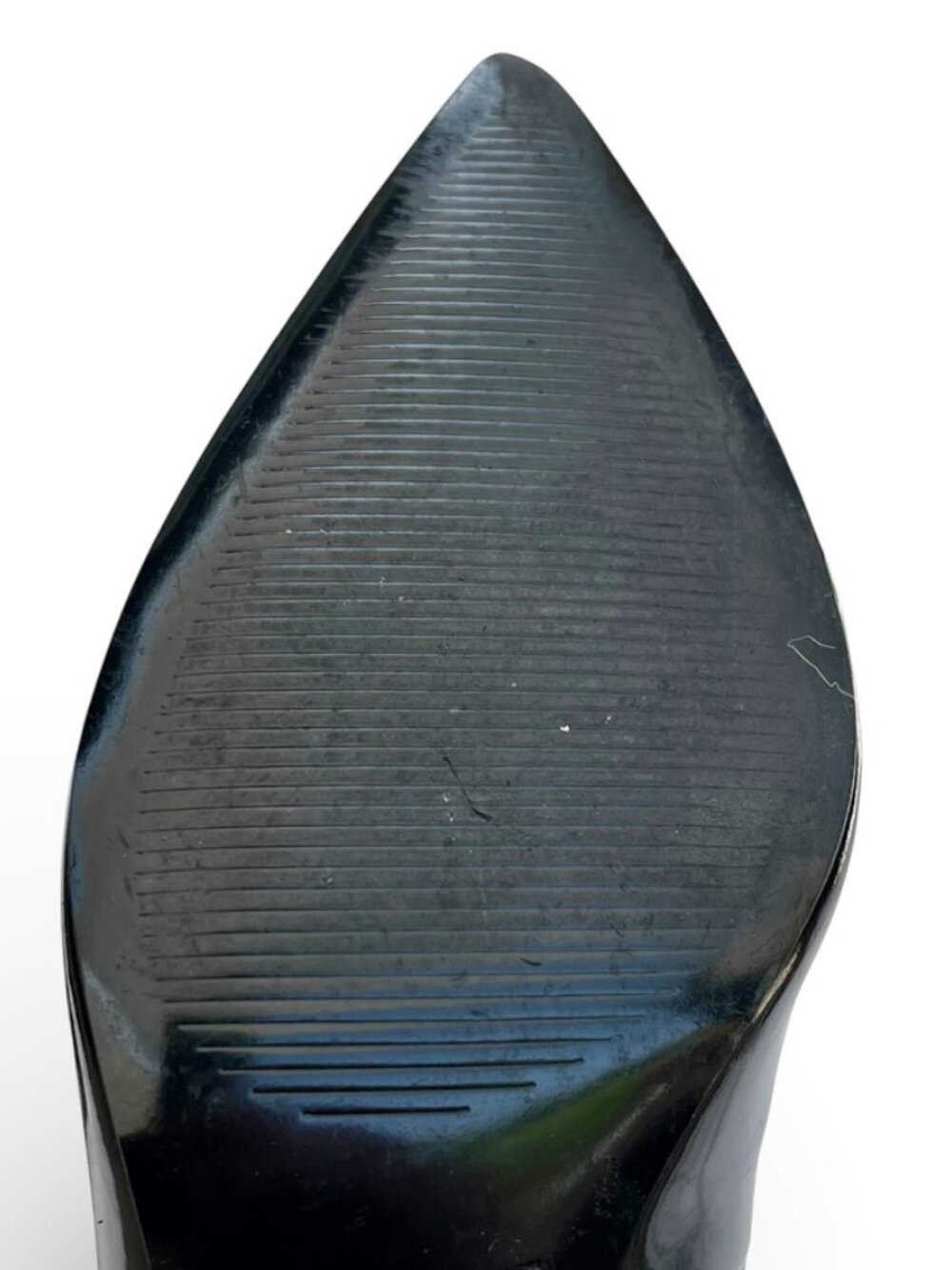 Nine West Black Patent Leather Pumps Pointed Toe Y2K Soft Grunge Polished 8.5 - Picture 8 of 12